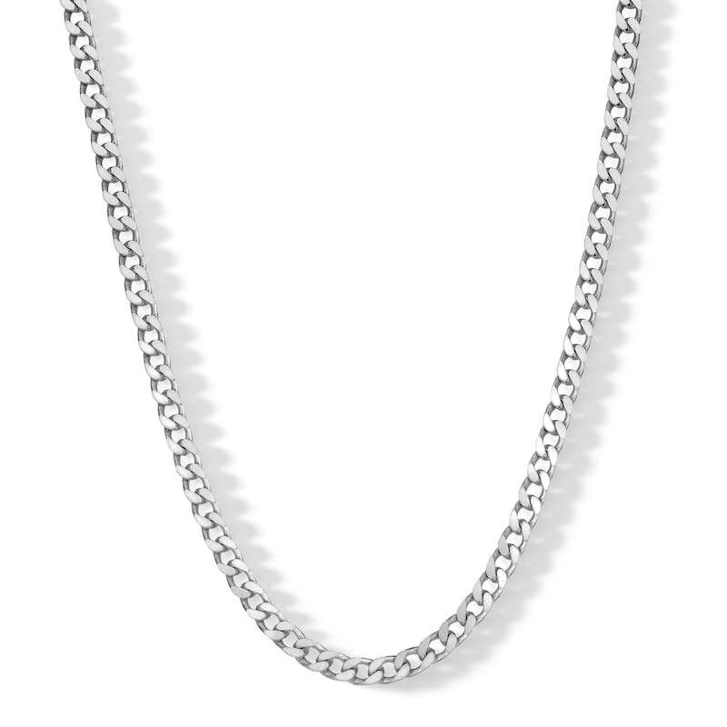 Main Image 1 of Made in Italy 125 Gauge Open Curb Chain Necklace in Solid Sterling Silver - 20&quot;