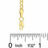 Thumbnail Image 2 of Child's Hollow Curb Chain Necklace in 10K Gold - 13&quot;