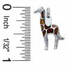 Thumbnail Image 2 of Enamel Giraffe Charm in Sterling Silver