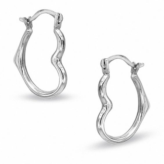 BNIB Pure White Gold 10K Hoop Earrings 2024 MSRP $375