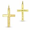 Thumbnail Image 1 of 10K Gold Footprints Cross Charm