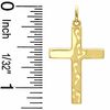 Thumbnail Image 3 of 10K Gold Footprints Cross Charm