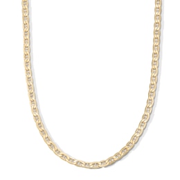 14K Hollow Gold Mariner Chain Made in Italy - 24&quot;