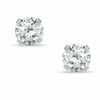 Thumbnail Image 0 of 6mm Cubic Zirconia Solitaire Stud Piercing Earrings in Solid Stainless Steel