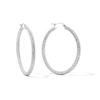 Thumbnail Image 1 of 40mm Diamond-Cut Hoop Earrings in Sterling Silver