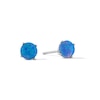 Thumbnail Image 1 of 5mm Synthetic Blue Opalesque Stud Earrings in Sterling Silver