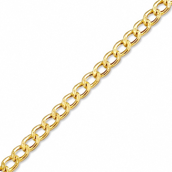050 Gauge Diamond-Cut Wide Fashion Chain Bracelet in 10K Gold - 7.25"