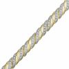 Thumbnail Image 0 of Diamond Accent Fashion Bracelet in 18K Gold-Plated Sterling Silver - 7.25"