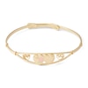 Thumbnail Image 1 of Child's 14K Gold Fill Adjustable Engraved Multi-Heart Bangle - 5.25&quot;