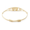 Thumbnail Image 2 of Child's 14K Gold Fill Adjustable Engraved Multi-Heart Bangle - 5.25&quot;