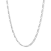 Thumbnail Image 1 of Made in Italy Child's 080 Gauge Figaro Chain Necklace in Solid Sterling Silver - 15&quot;