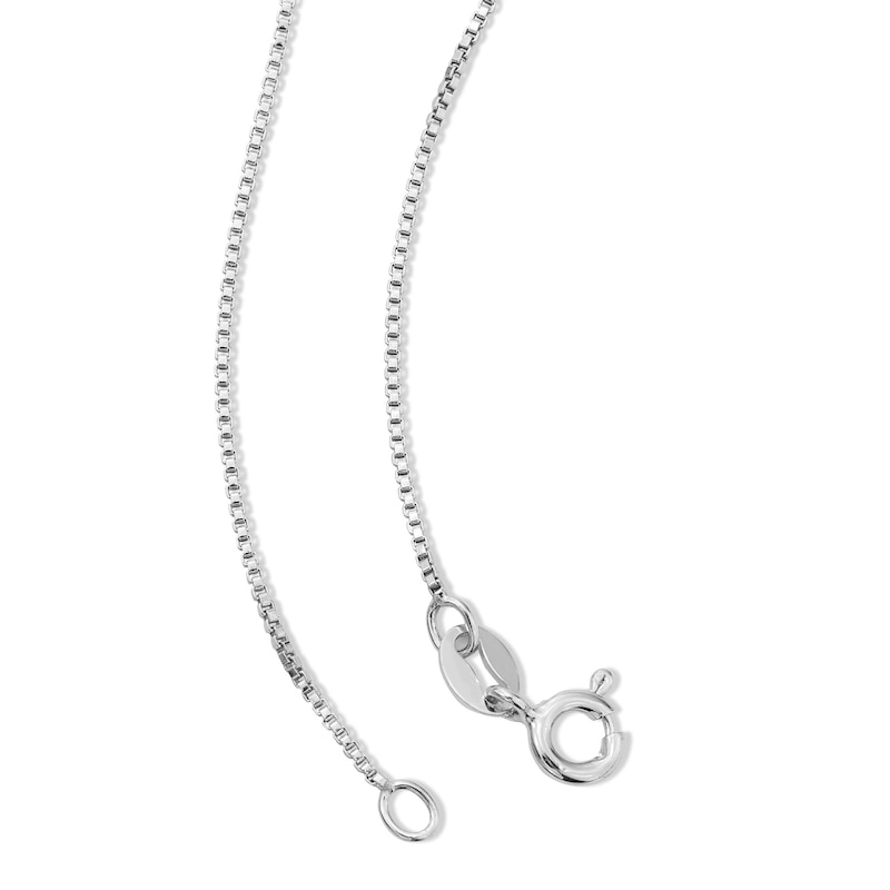 Main Image 2 of Made in Italy Child's 090 Gauge Box Chain Necklace in Solid Sterling Silver - 15&quot;