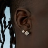 Thumbnail Image 2 of 7mm Square-Cut Cubic Zirconia Stud Earrings in 10K Gold