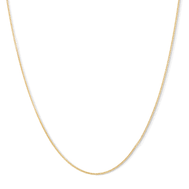 Main Image 1 of 10K Solid Gold Sparkling Foxtail Chain - 18&quot;