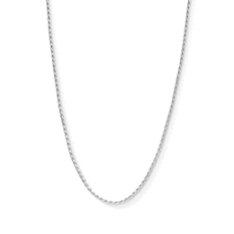 Made in Italy Child's 040 Gauge Rope Chain Necklace in Solid Sterling Silver - 15&quot;