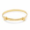 Thumbnail Image 1 of Child's 10K Gold Adjustable Teddy Bear Baby Bangle