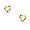 Thumbnail Image 0 of 10K Gold Open Heart Stud Earrings