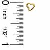 Thumbnail Image 1 of 10K Gold Open Heart Stud Earrings