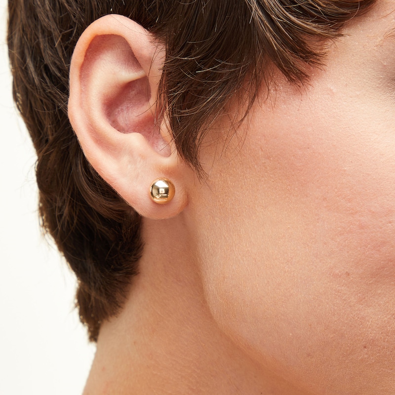 Main Image 2 of 8mm Ball Stud Earrings in 10K Gold