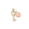 Thumbnail Image 1 of Diamond-Cut Heart Key Charm in 10K Two-Tone Gold