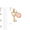 Thumbnail Image 3 of Diamond-Cut Heart Key Charm in 10K Two-Tone Gold