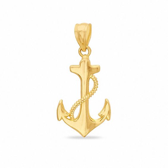 Anchor Charm in 10K Gold