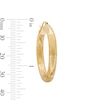 Thumbnail Image 3 of 30mm Diamond-Cut Hoop Earrings in 10K Tube Hollow Gold