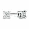 Thumbnail Image 0 of 1/4 CT. T.W. Princess-Cut Diamond Solitaire Stud Earrings in 10K White Gold