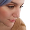 Thumbnail Image 2 of 14K White Gold Diamond Accent Nose Stud - 22G