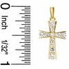 Thumbnail Image 2 of Cubic Zirconia Cross Charm in 14K Gold