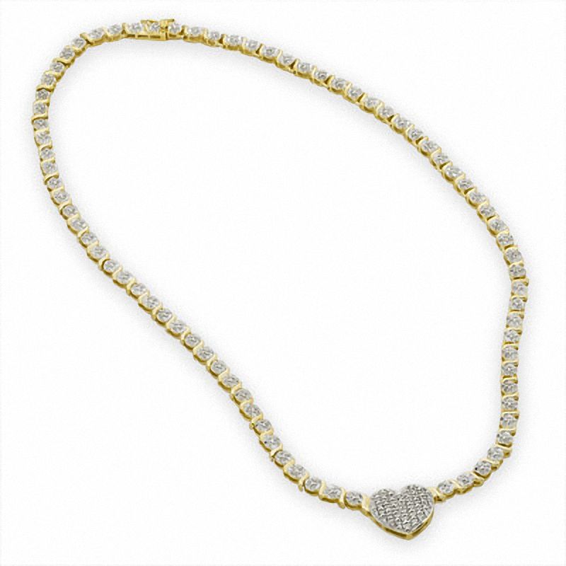 piercing pagoda diamond heart necklace