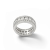 Thumbnail Image 1 of Sterling Silver CZ Alternating Ring Band