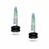 Thumbnail Image 1 of 006 Gauge Blue and Green Marble Acrylic Tapers