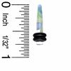 Thumbnail Image 2 of 006 Gauge Blue and Green Marble Acrylic Tapers