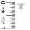 Thumbnail Image 1 of Cubic Zirconia Butterfly Stud Earrings in 10K White Gold