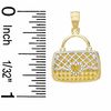 Thumbnail Image 2 of Reversible Purse with Hearts Charm in 10K Two-Tone Gold