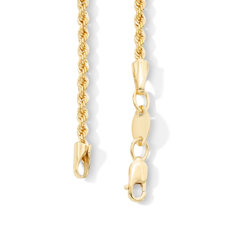 Main Image 5 of 10K Gold Bonded Diamond-Cut Rope Chain - 18&quot;