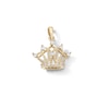 Thumbnail Image 0 of Cubic Zirconia 3D Crown Charm in 10K Solid Gold