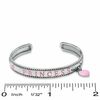 Thumbnail Image 1 of Child's Sterling Silver Little Princess Pink Enamel Bangle