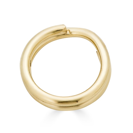 14K Gold Round Split Ring