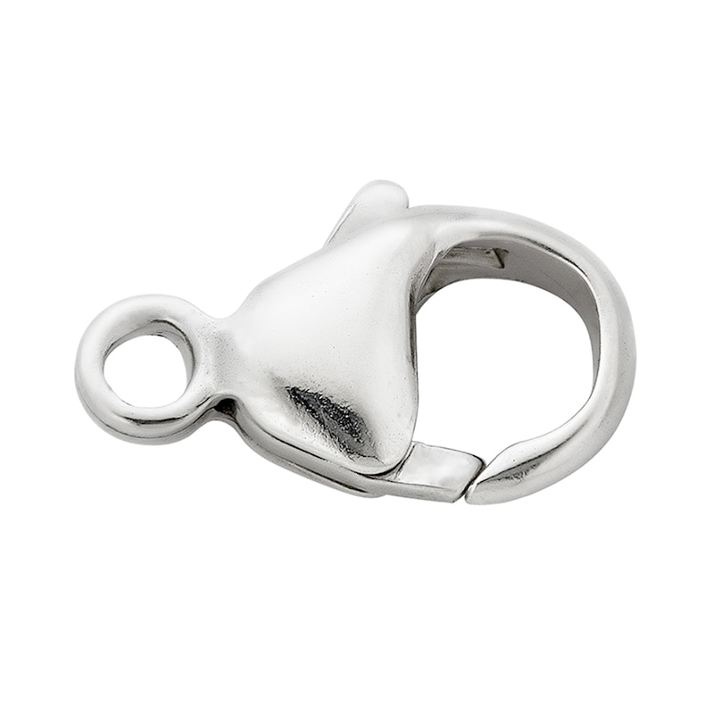 Main Image 1 of Sterling Silver Small Oval Lobster Claw