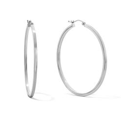 Sterling Silver Tube Hoops