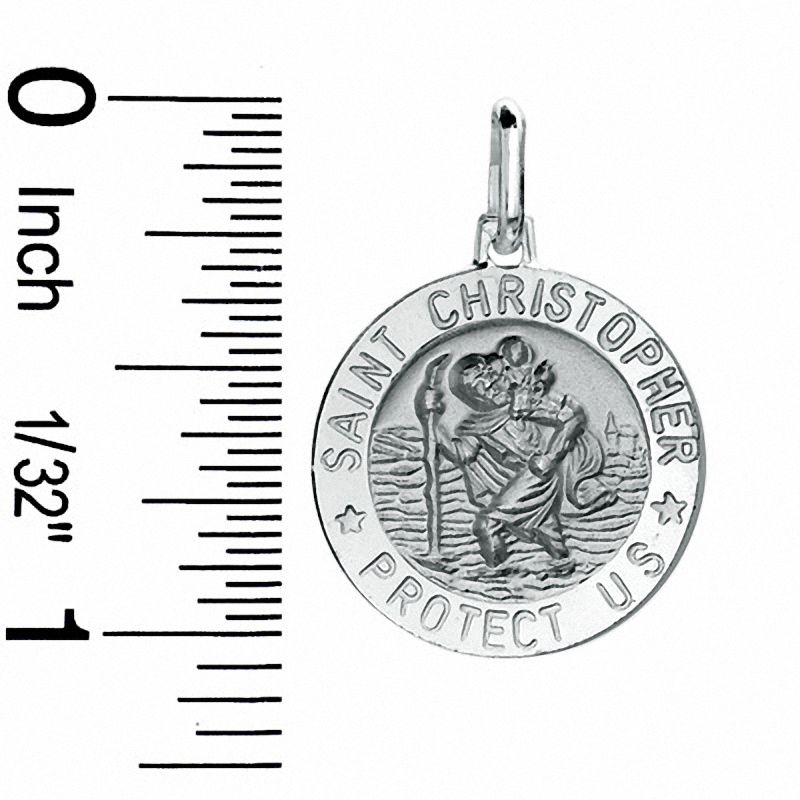 Main Image 2 of Sterling Silver St. Christopher Medallion