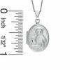 Thumbnail Image 2 of Child's Oval Teddy Bear Locket in Sterling Silver - 15&quot;