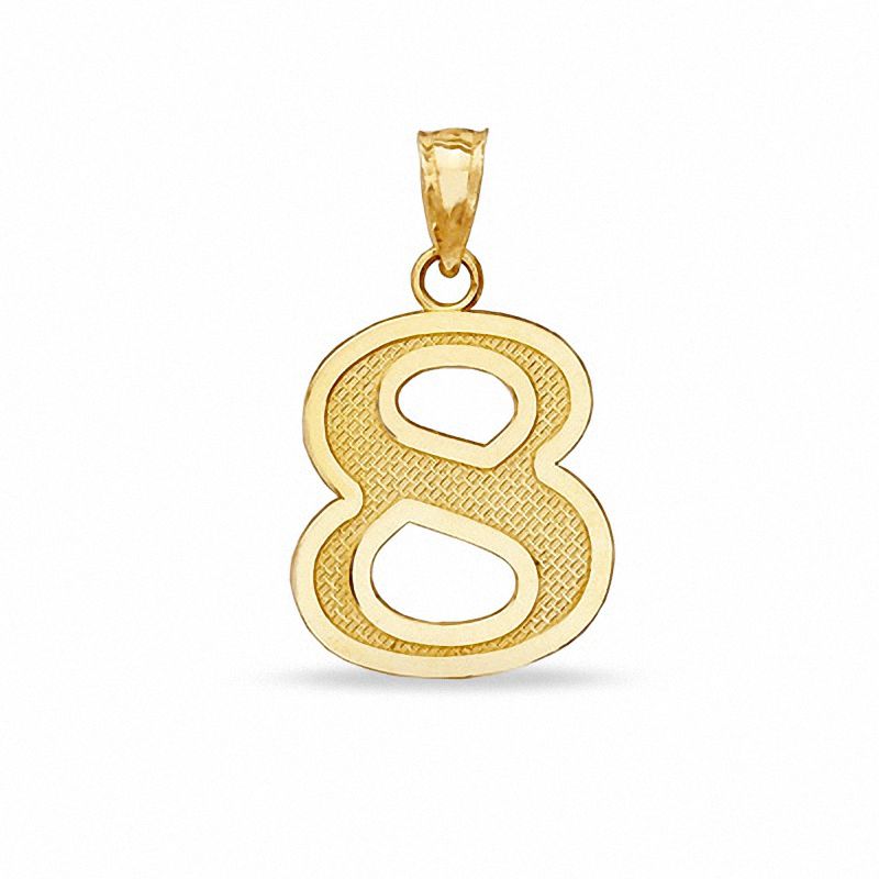 Main Image 1 of Number &quot;8&quot; Charm in 10K Gold