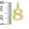 Thumbnail Image 2 of Number &quot;8&quot; Charm in 10K Gold