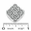 Thumbnail Image 2 of 5/8 CT. T.W. Diamond Woven Ring in 10K White Gold - Size 7