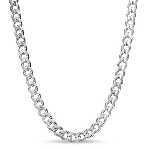 150 Gauge Curb Chain Necklace in Sterling Silver