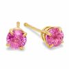 Thumbnail Image 1 of 4mm Lab-Created Pink Sapphire Stud Earrings in 10K Gold