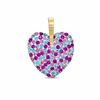 Thumbnail Image 0 of Multi-Color Crystal Heart Charm in 10K Gold